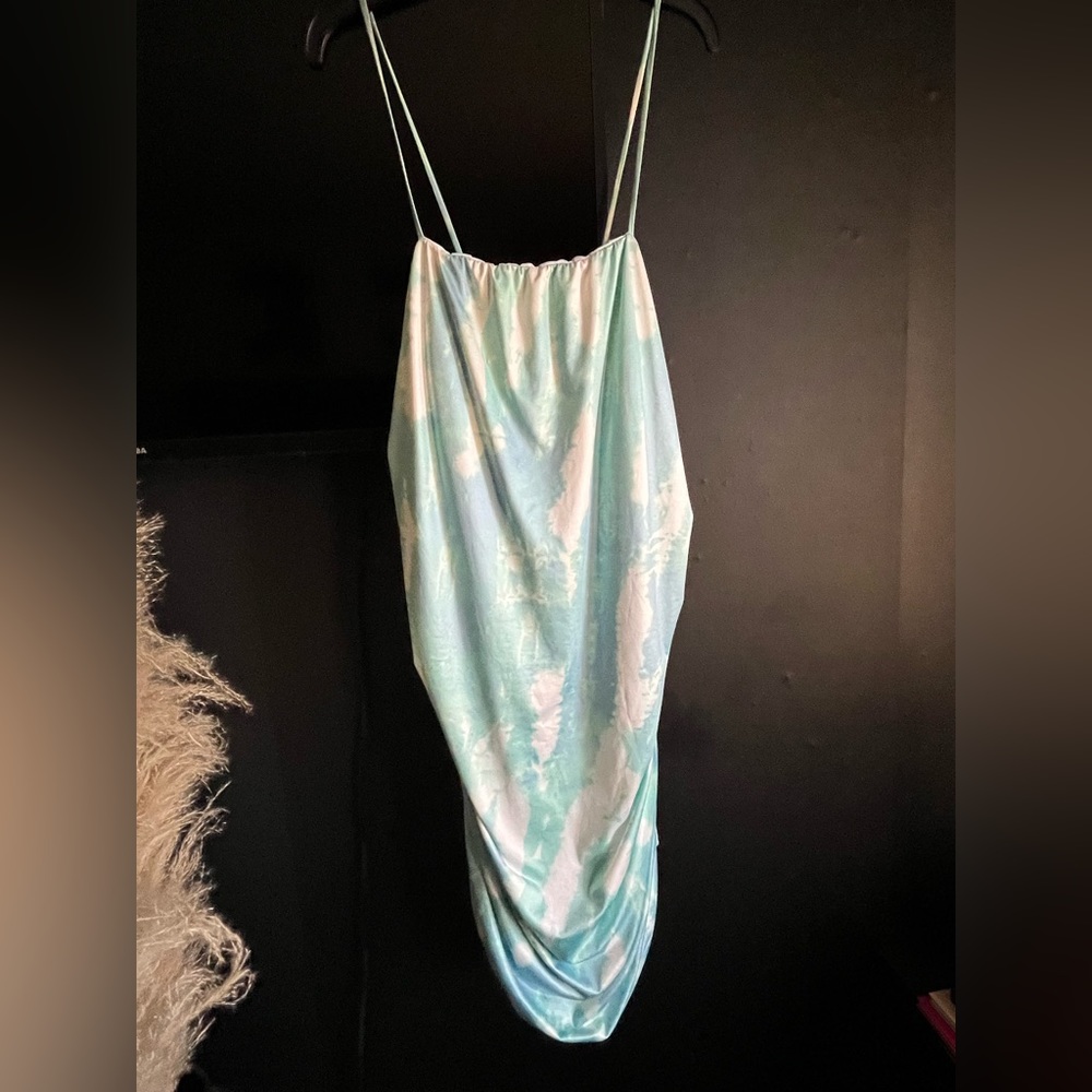 Sky blue dress